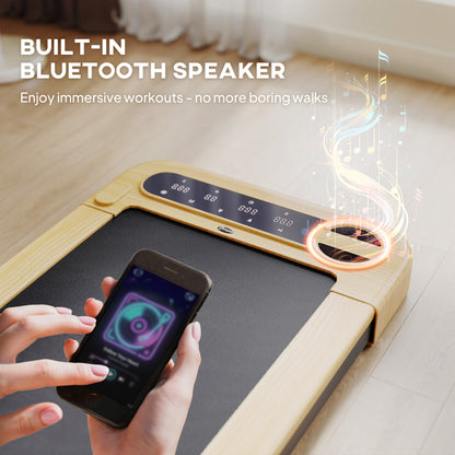 Walking Pad Compact Treadmill - 2.5HP Bluetooth Speaker, Wide Belt & Remote Control