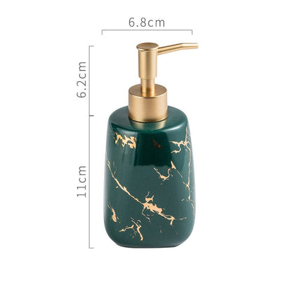 Luxury Ceramic Bathroom Accessory Set - Light Luxury Porcelain Vanity Collection (1-5 Pieces)