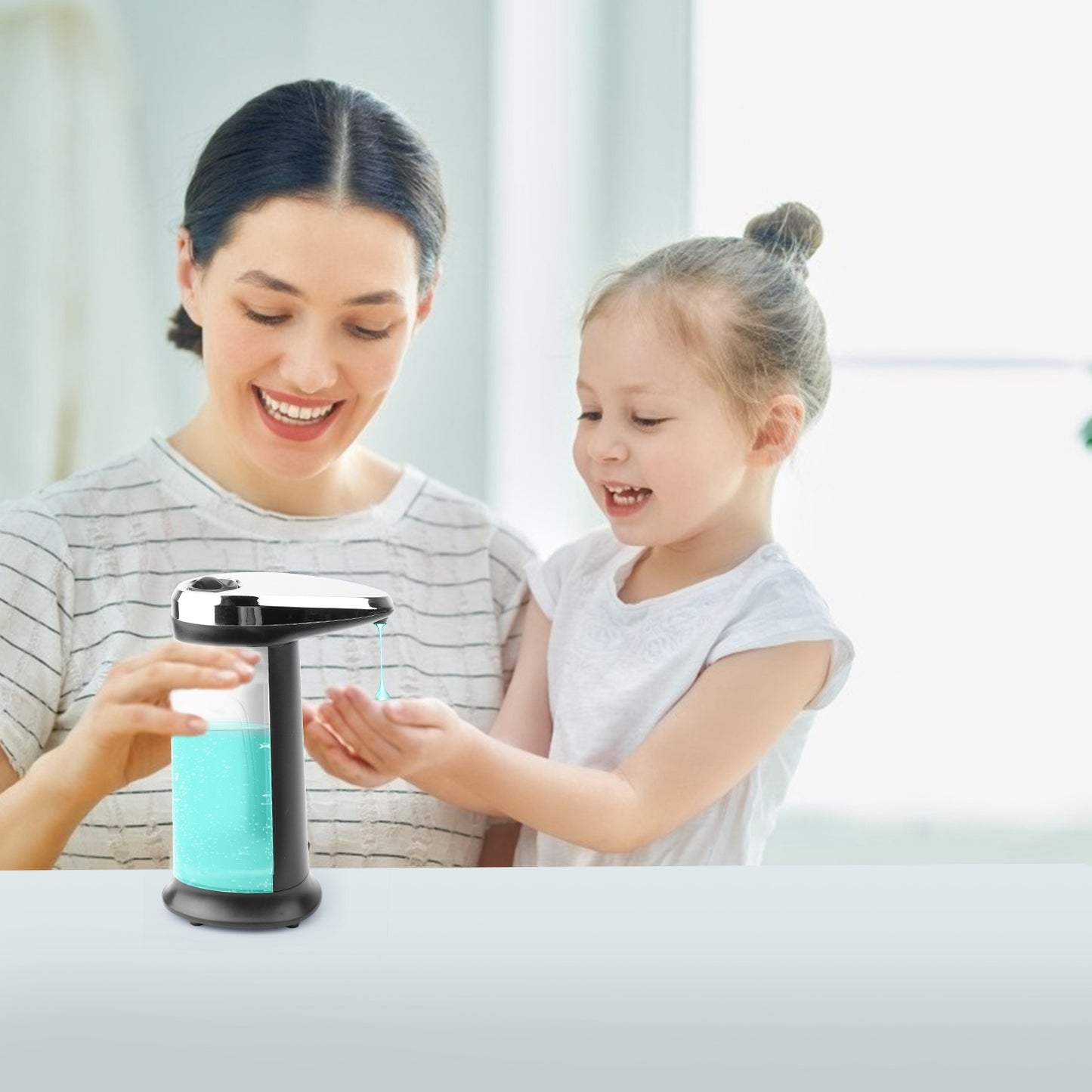 Automatic Soap Dispenser 400ml - Touchless Sensor Hand Soap Dispenser with Adjustable Volume