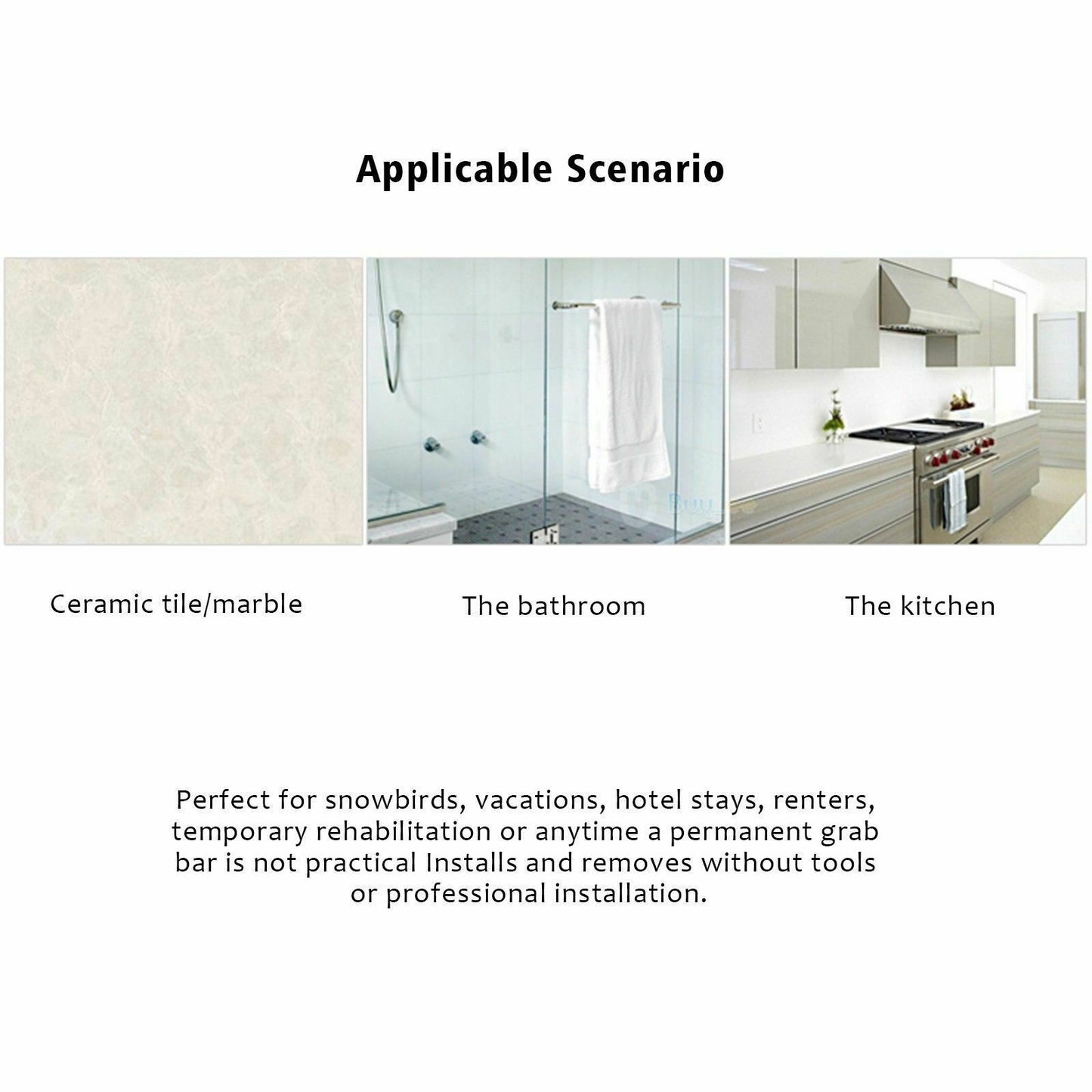 Power Shower Grip Handle Bathroom