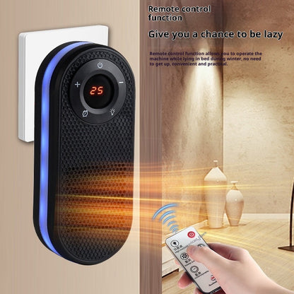 Portable Space Heater with Remote - 180° Rotating Electric Heater with Timer & LED Display