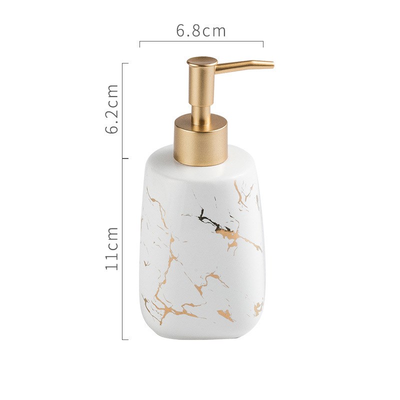 Luxury Ceramic Bathroom Accessory Set - Light Luxury Porcelain Vanity Collection (1-5 Pieces)