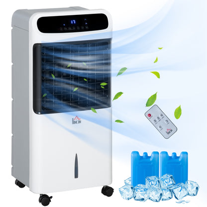 Portable Evaporative Air Cooler 3-in-1 - Ice Cooling Fan & Humidifier with 3.2 Gal Tank & Remote