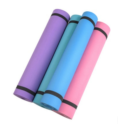 Yoga Mat - Non-Slip EVA Exercise Mat for Yoga, Pilates & Fitness | 4mm & 6mm Thickness