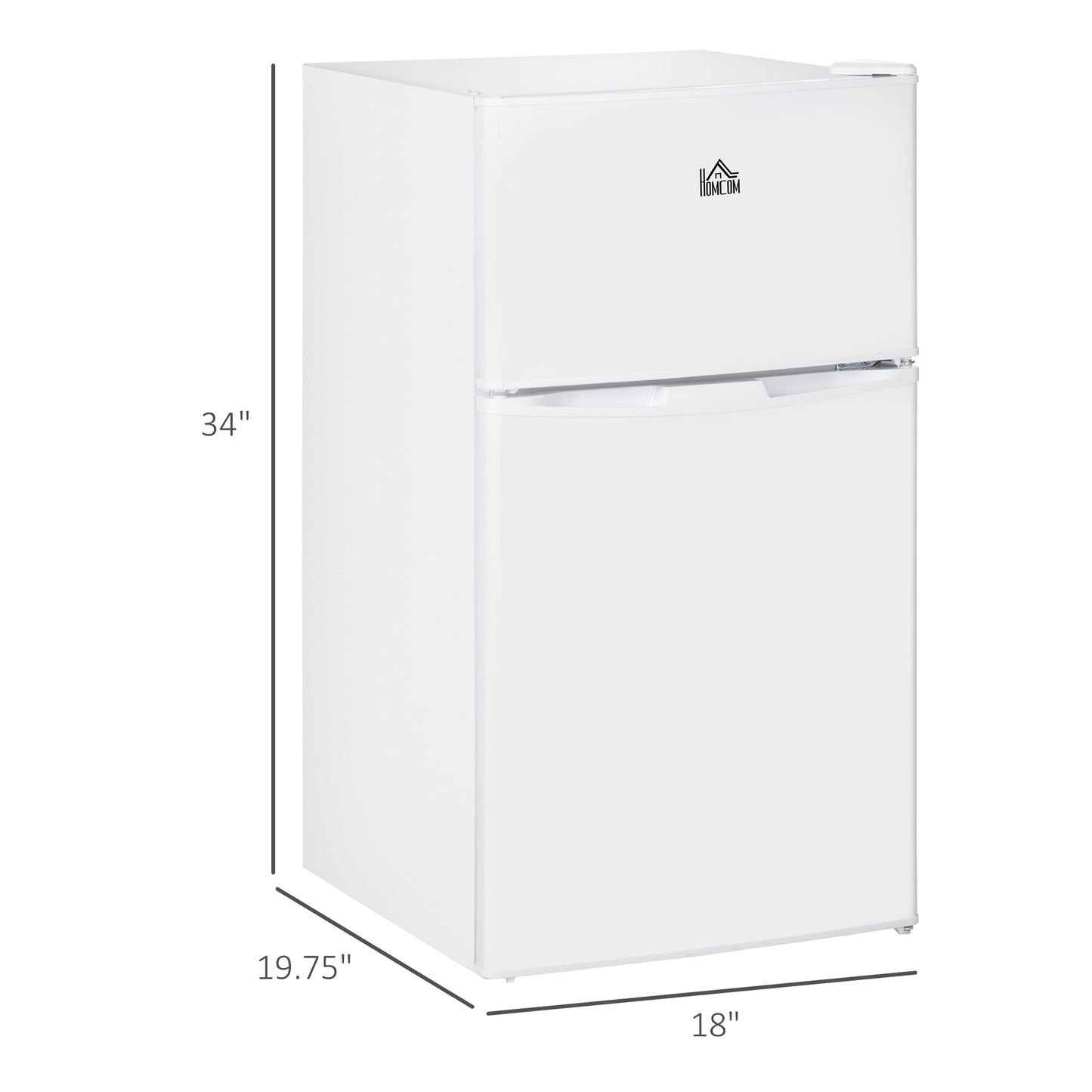 Mini Fridge with Freezer - Compact Refrigerator for Bedroom, Dorm, Office & Motor homes and RVs