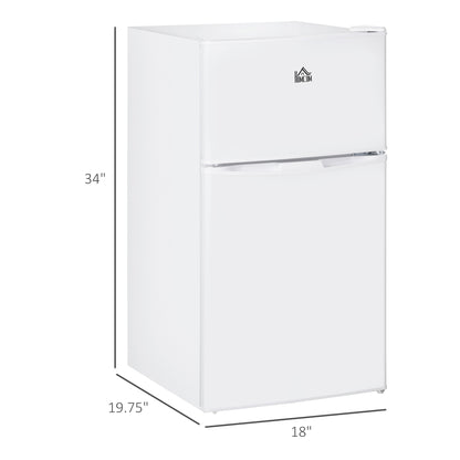 Mini Fridge with Freezer - Compact Refrigerator for Bedroom, Dorm, Office & Motor homes and RVs