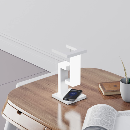 Magnetic Levitating Lamp with Wireless Charging - Floating LED Desk Light