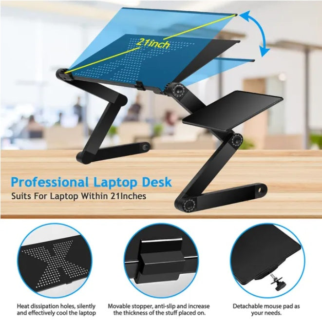 Premium Foldable Laptop Desk - Adjustable