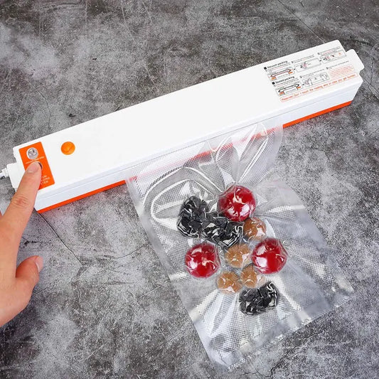 Vacuum Sealer Machine - Compact Food Sealer with 10 Bags, Seals in 6 Seconds