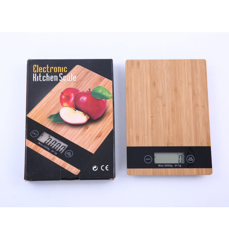 Bamboo Digital Kitchen Scale - Precise Food Scale for Cooking, Baking & Meal Prep
