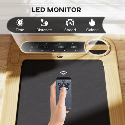 Walking Pad Compact Treadmill - 2.5HP Bluetooth Speaker, Wide Belt & Remote Control