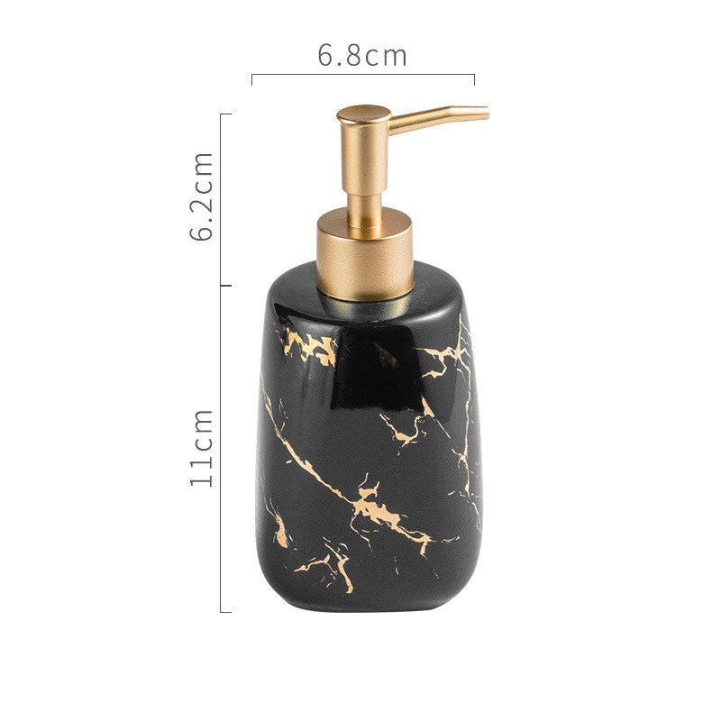 Luxury Ceramic Bathroom Accessory Set - Light Luxury Porcelain Vanity Collection (1-5 Pieces)