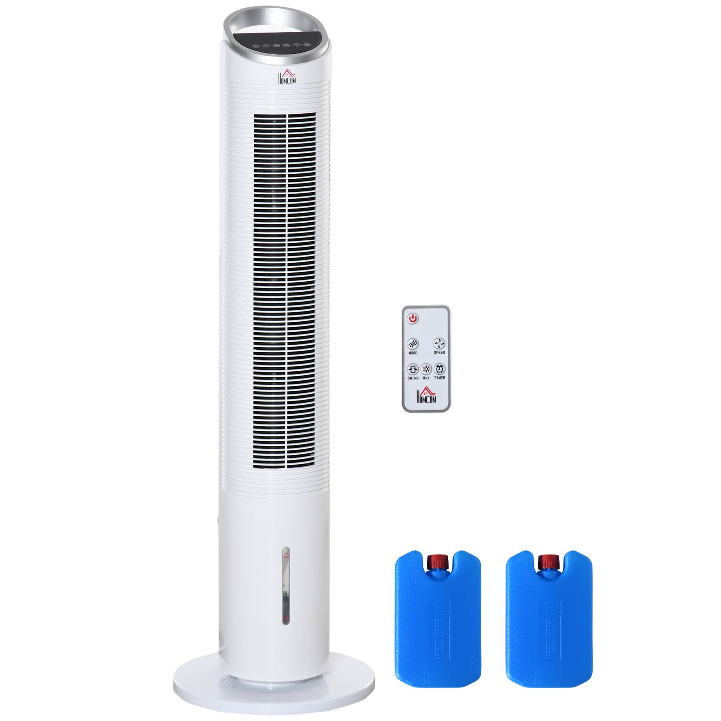 40" Tower Air Cooler Fan 3-in-1 - Portable Ice Cooling Fan with Humidifier, Remote & 8H Timer