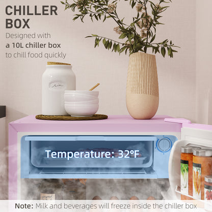 Mini Fridge with Freezer - Compact Refrigerator for Dorm, Bedroom & Office  | 20L Capacity