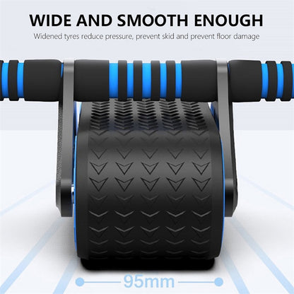 Ab Wheel Roller Abdominal Exerciser - Double Wheel Ab Roller Core Trainer for Men & Women