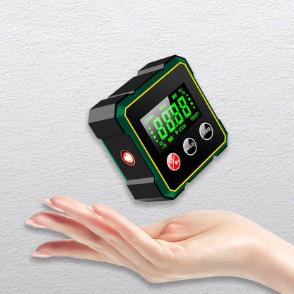 Digital Angle Finder with Laser Level - Magnetic Protractor Gauge for Precision Measurements