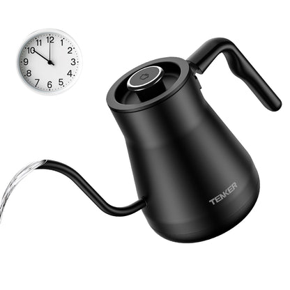 Gooseneck Electric Kettle with Temperature Control - 1200W Fast Boil for Pour Over Coffee & Tea
