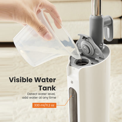Steam Mop for Hardwood Floors - Tile - Marble- Lightweight Floor Steamer with 2 Washable Pads