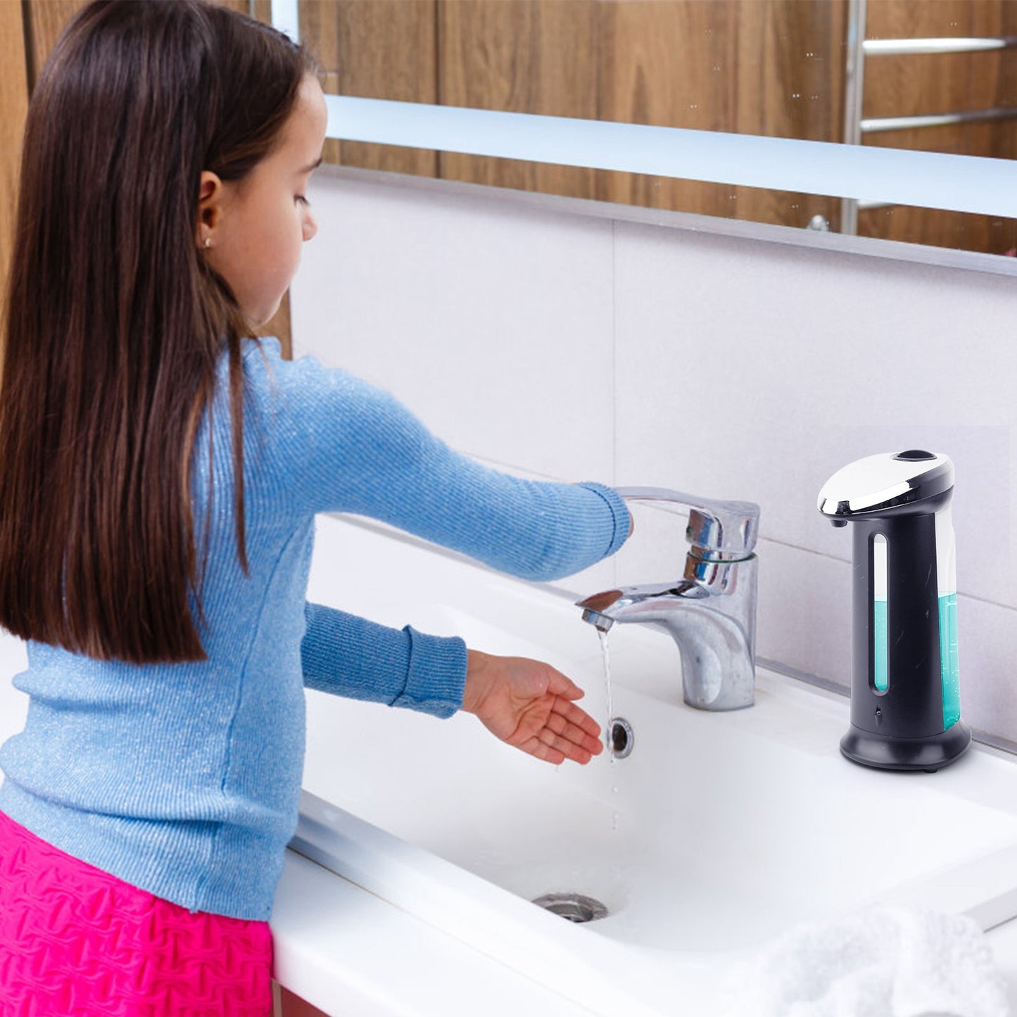 Automatic Soap Dispenser 400ml - Touchless Sensor Hand Soap Dispenser with Adjustable Volume