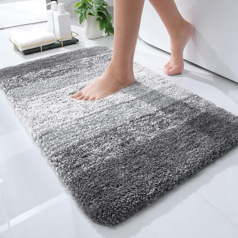 Non-slip Bathroom Floor Mat Microfiber with Rubber Backing - Bathmat