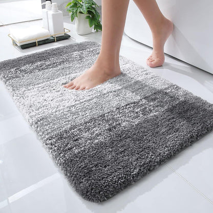 Non-slip Bathroom Floor Mat Microfiber with Rubber Backing - Bathmat
