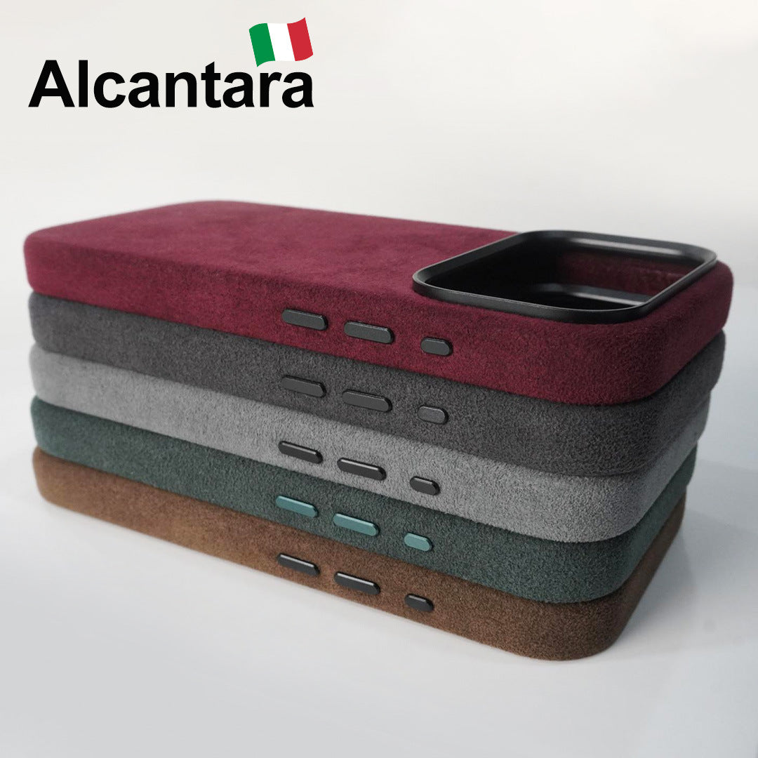 iphone 17 series cases in red, gray, and brown with Alcantara.
Iphone 17 pro, Iphone 17 pro max, Iphone 17 air