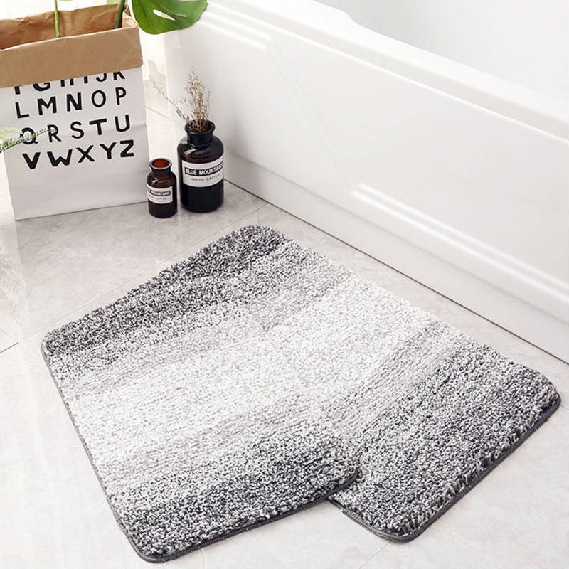 Non-slip Bathroom Floor Mat Microfiber with Rubber Backing - Bathmat