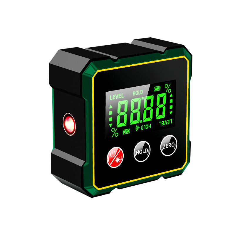 Digital Angle Finder with Laser Level - Magnetic Protractor Gauge for Precision Measurements