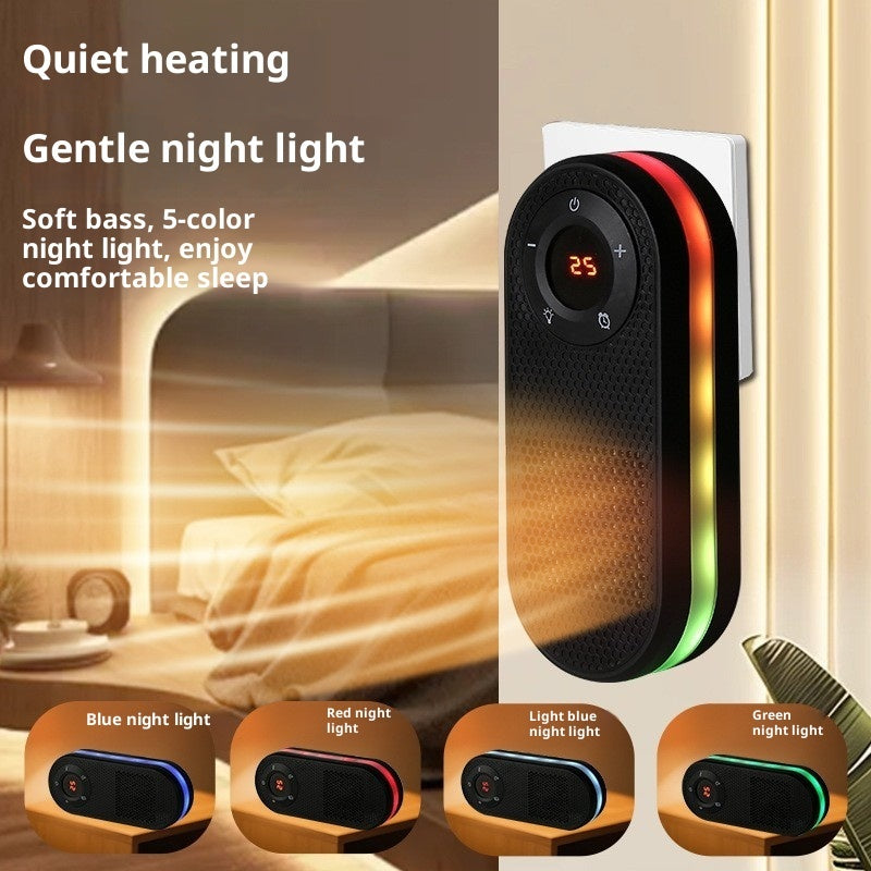 Portable Space Heater with Remote - 180° Rotating Electric Heater with Timer & LED Display