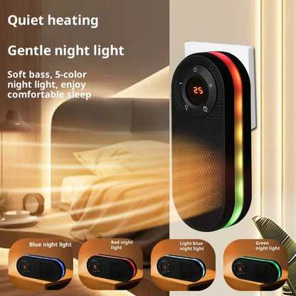 Portable Space Heater with Remote - 180° Rotating Electric Heater with Timer & LED Display